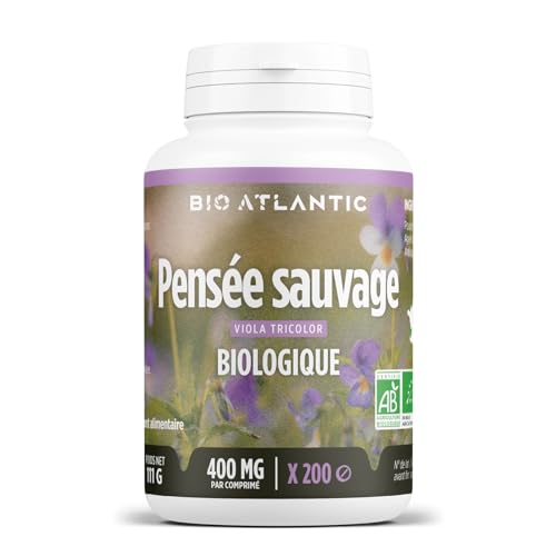 Pensée sauvage bio 200 comprimés 400 mg