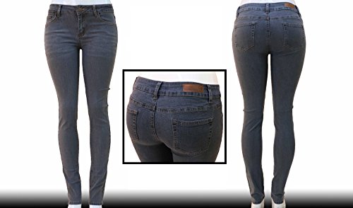 Diamante Women's Skinny Jeans Casual Stretch HIGH Waist Denim Jeans Pants4