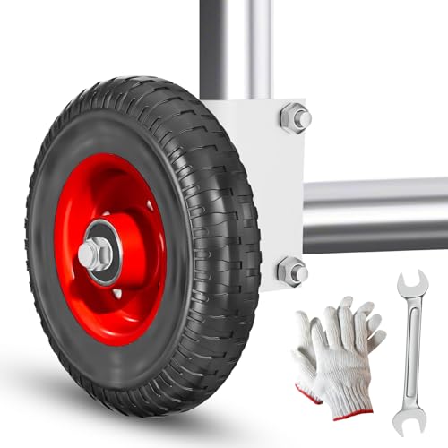 Roulette de portail de 15,2 cm en caoutchouc robuste - Roulette de transport pour meubles...