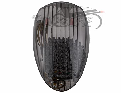 Fit Kawasaki 2004-2008 Vulcan 1600 Mean Streak/ VN1600 Mean Streak; LED Rear Lamp Brake Tail Light +Integrated Turn Signal Function (Smoke)