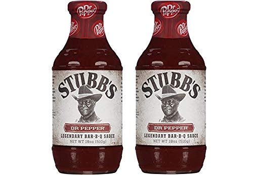 Stubb s Dr Pepper Legendary Bar-B-Q Sauce, 18 oz (PACK OF 2)