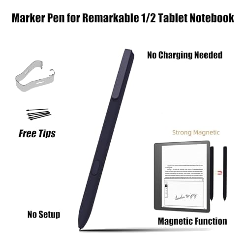 Stylus for Remarkable 1/2 Tablet Notebook, Stylus Replacement for Remarkable1 for Remarkable2 Tablet without Eraser - Image 2
