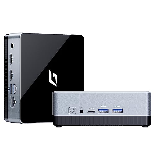 Image of CyberGeek Nano A1 Linux Mini PC, N100 16GB DDR4 RAM 256GB PCIe SSD, Small PC Computer Support 4K Dual Display /USB3.0 /WiFi 6 /BT5.2 /RJ45 /VESA Home Office Mini PC