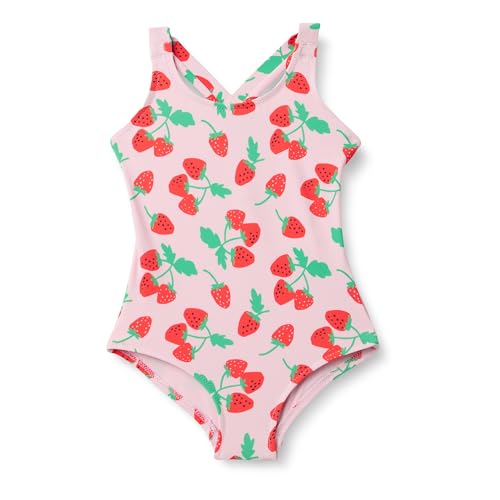 Image of Amazon Essentials Girls and Toddlers' Cross-Back One-Piece Swimsuit