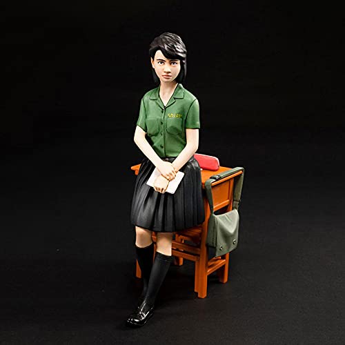 Figurine en résine moderne 1/12 à peindre pour diorama urbain miniature