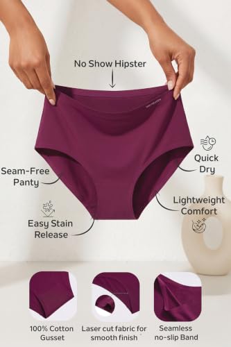 Image of Van Heusen Women's Invisilite Seamless Hipster | No Visible Panty Line | No Show Hipster | Quick Dry | Feather‑Light Fabric | Easy Stain Release | Seam‑Free Panty Style 22112