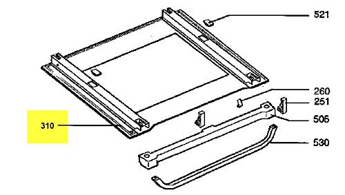 Arthur Martin Electrolux  Cristal de puerta horno Exterieur 592 x 468 mm  387007174
