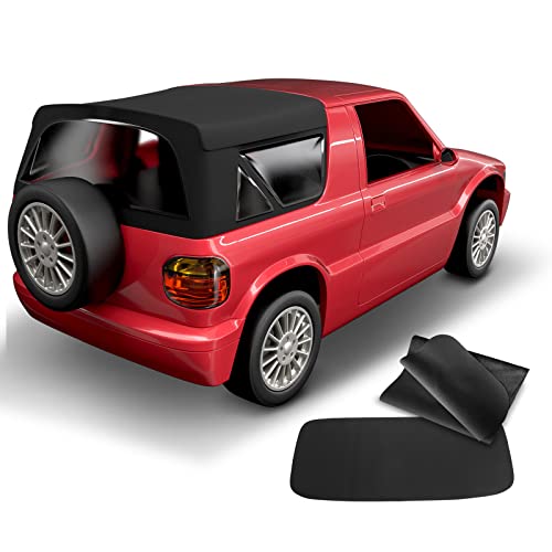 A-Premium Black Convertible Soft Top Compatible with Kia Sportage 1996 1997 1998 1999 2000 2001 2002 Replace# T003-2993