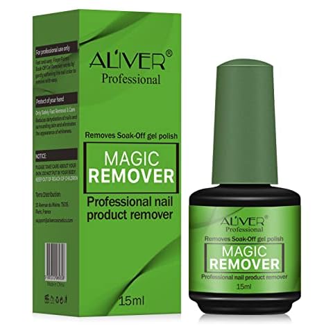 Magic Gel Nail Polish Remover, Easily Quickly Removes Soak Off Gel Polish, Take Effect in 3-6 Minutes Easily,No Need Tin Foil And Clip, Protect Nails, Don't Hurt Nails Cover