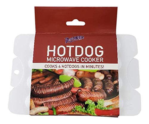 Rapid Hot Dog Steamer Microwave Cooker - Perfect for Dorm, Small Kitchen, or
