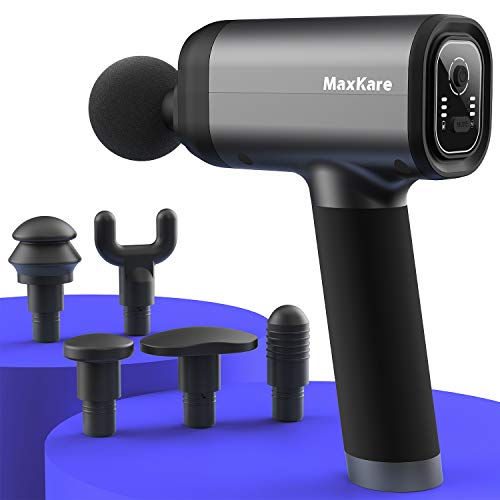 MaxKare Massage Gun for Athletes-Deep Tissue Percussion Muscle Massager for Pain Relief, Cordless