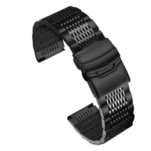 Bracelet montre acier inoxydable compatible Seiko pour remplacer un bracelet métal