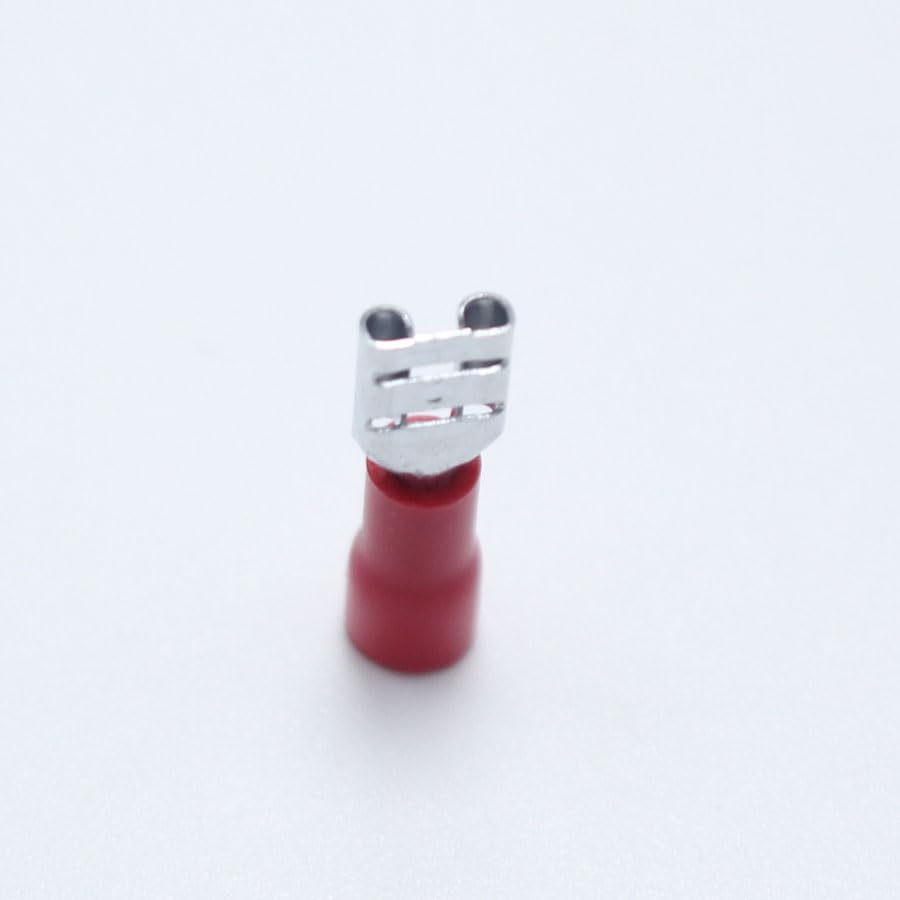 10pcs Male + 10pcs Female 4.8mm Spade Crimp Terminal Pre Insulated Electrical Connectors for 22-16AWG Wire /0.5-1.5mm2 Cable VUQLDHAYZ