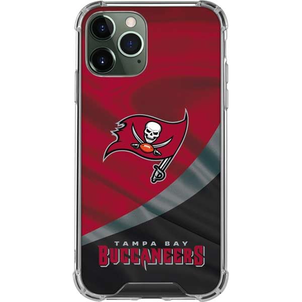 Skinit Clear Phone Case Compatible with iPhone 11 Pro Max - Officially Licensed NFL Tampa Bay Buccaneers Design