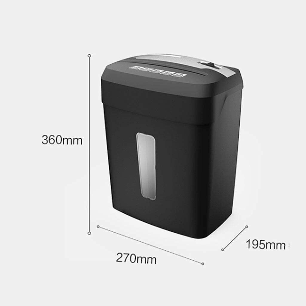 Mini-trituradora de Papel con Cortes transversales de Servicio Pesado trituradora de Papel, de 5 Minutos de Funcionamiento Continuo Tiempo, Tarjeta de crédito, Grapas Trituración for Office