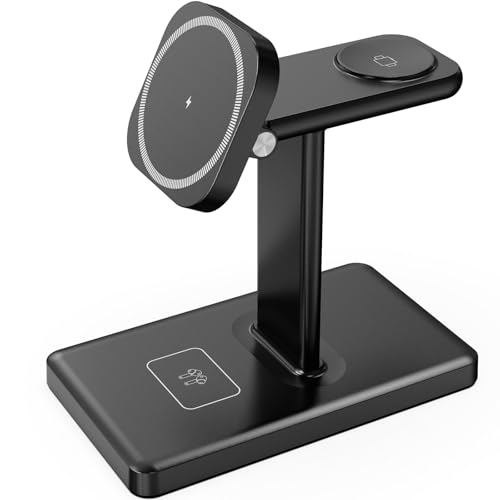 3-in-1 Wireless Charger Stand for iPhone, Apple Watch & AirPods, Magnetic Charging Station for Multiple Apple Devices - image 7