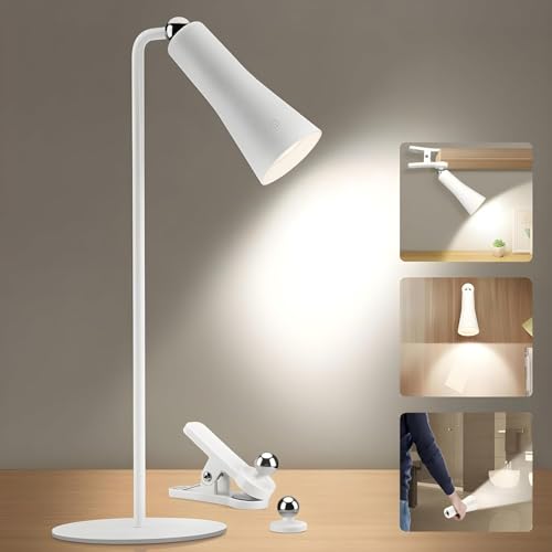 Image of Kimee LED Study Light for Desk with Stationery Organizer & Mobile Holder - Cordless Table Lamp for Students & Work from Home - 3 Modes Eye Protection Reading Lamp (Magnetic, Regular)