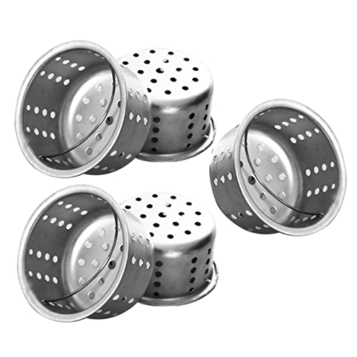 SHINEOFI 5 Piezas Filtro de Piscina escurreplatos colador de Fregadero de Cocina Cuenca Filtro de Fregadero Pantalla de Drenaje del Fregadero Redes de Drenaje para Fregadero de Cocina Plata