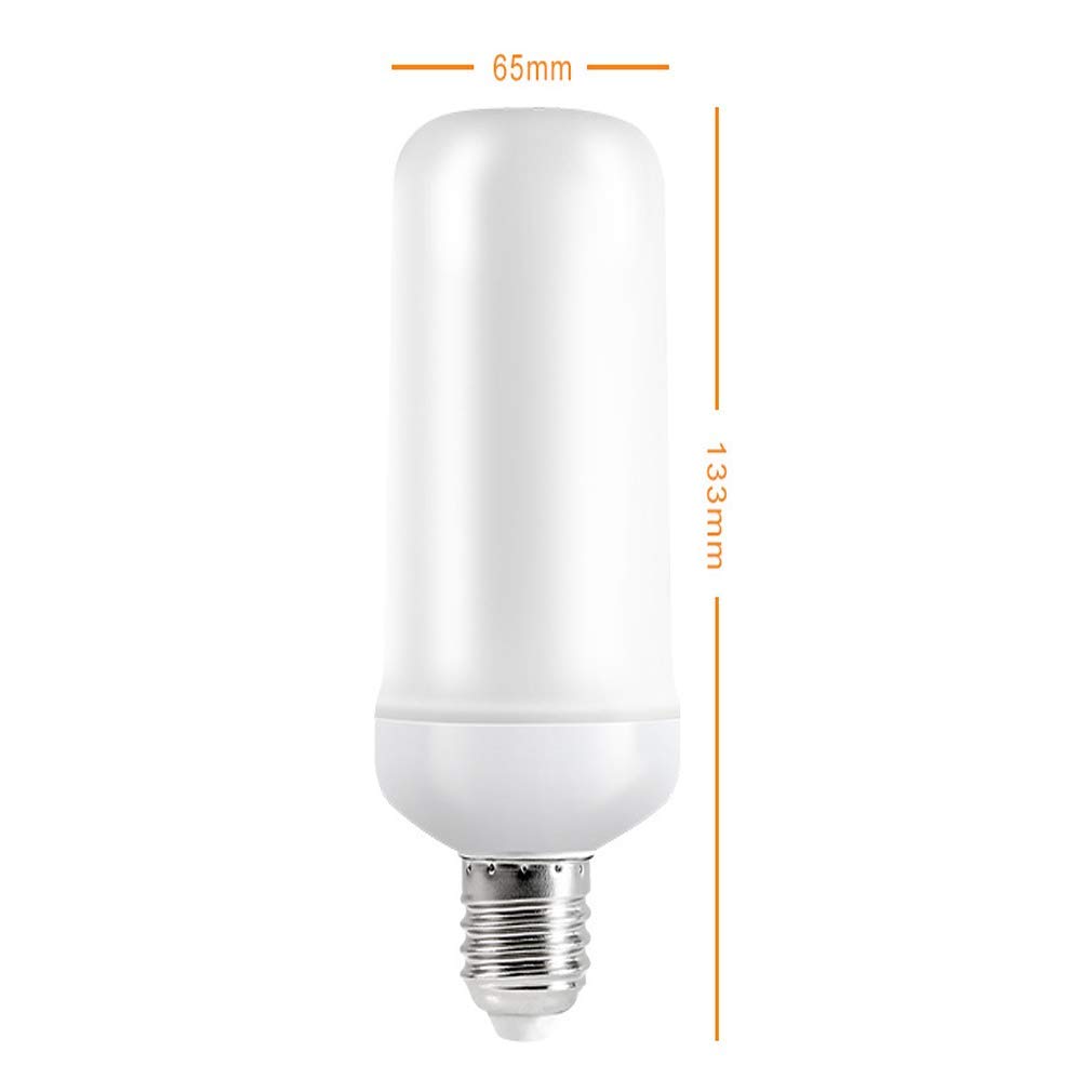 Lampadina A Fiamma 5W, E27 LED Effetto Fuoco Tremolante Lampadina E14 LED Flickering Fire Effect Lampadina con 2 modalità Flicker Fiamma Lampadina per Natale Casa Hotel Bar,E27,10pcs