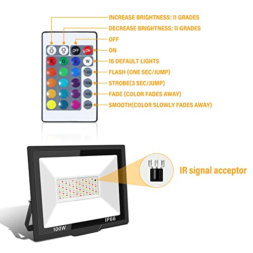 RIGIDON 100W LED Flood Light Outdoor - Image 2