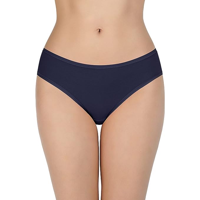 Image of LOURYN KOULYN Solid Low Rise Cotton Bikini Panty Pack(Pack of 3)