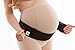 GABRIALLA Maternity Belt | 2 in 1 Maternity Support and Post Pregnancy Hip Wrap | Back Support | Abdominal Binder | Belly Band | MS-14, Black,Medium 34-40