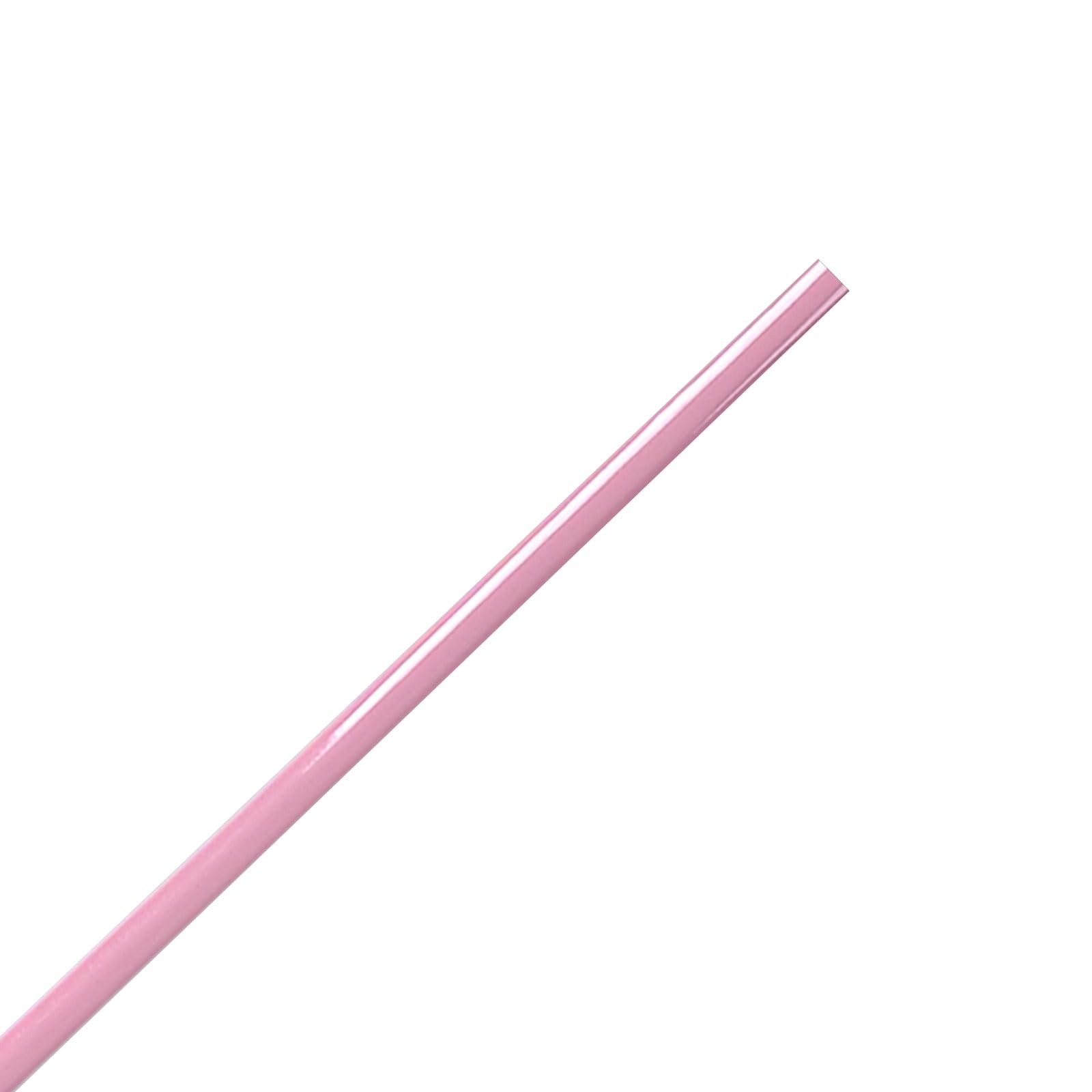 QIPN 6.5ft Extremely Narrow 4MM Self-Adhesive PVC Molding Trim, Flexible Edge Trims, Caulk Strips Vinyl Shelf Cabinets Liner for Home Decor(Color:pink)