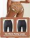 INNERSY Women's Seamless High Waisted Underwear No Show Panties Lightweight Full Coverage Briefs 4-Pack(2X-Large, Leopard Blend)
