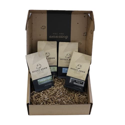 Buddy Brew Coffee, Medium Roast Whole Bean - The Classics - 4-Pack miniatura 1