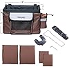 Hillwest-Pet-Bike-Basket-Bag-Bicycle-Front-Carrier-Pet-Dog-Bicycle-Carrier-Bag-Basket-Puppy-Dog-Cat-Travel-Bike-Carrier-Seat-Bag-for-Small-Dog-Products-Travel-Accessories-Brown-Under-132lbs Pet Bike Basket Bag for Small Dog