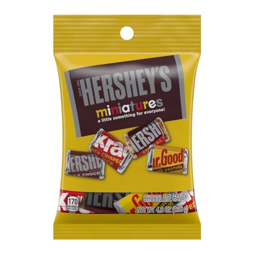 [2 PACK] Hersheys Miniatures Chocolate Candy 136g