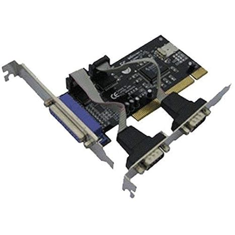 GEONIX 2 x DB9 (Serial, RS232) & 1x DB25 (LPT1, Parallel) Ports PCI Card with Chipset