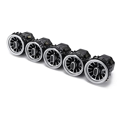 Kit Luci Ambientali LED per Bocchette D'aria Turbina 5pcs, 64 Colori per C GLC W205 2019-2021