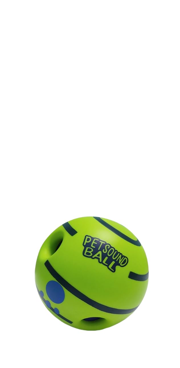 Dog Chew Toy Ball with Smart Sound Technology for Medium Large Dogs Puppy Teething, Ultra- Chew- Vinyl, Versatile Interactive Entertainment, All-Terrain Play Companion, Engaging Playtime Training Tool