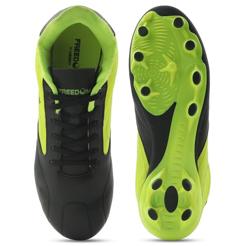 Image of Liberty Freedom Black & White Football Shoes for Men - Lace-Up Court Wear