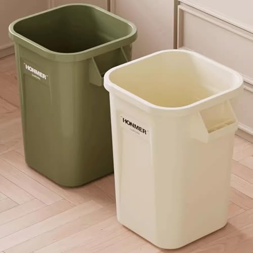 Caneca de basura blanca con tapa capacidad 24L miniatura 5