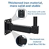 DAGCUXIN Heavy Duty Speaker Wall Mount,Adjustable Tilt & Swivel Wall Mount Brackets for Professional Audio PA Speakers,Hold up to 100lbs DX-329 (2 Packs Black) #3