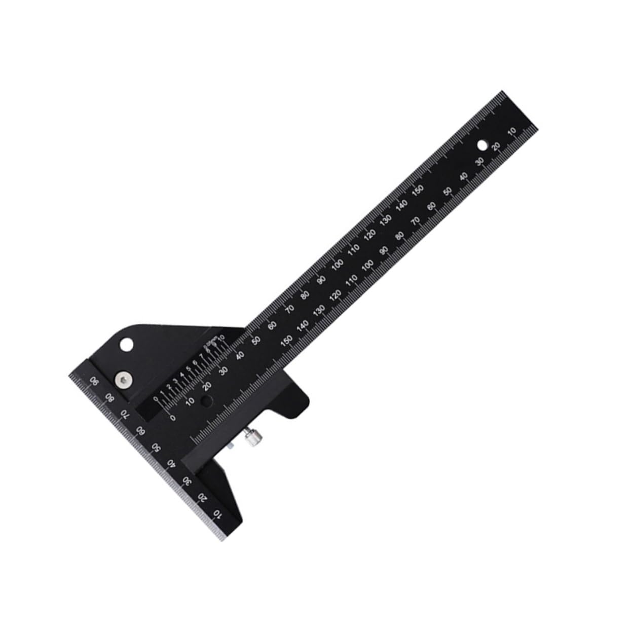 Aluminum Alloy Woodworking Ruler Precision Carpentry Marking Tool Angle Measuring Multifunctional Construction Arc Scribing Ruler