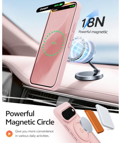 Image of FNTCASE for Google Pixel 11 Pro Case / Pixel 11 Case, with Screen Protector | Fit for Magsafe, Translucent Matte, 14FT Military Grade Drop Protection, Shockproof Protective Phone Cover, Light Pink