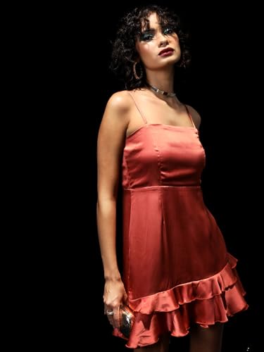 Image of Tokyo Talkies Women's Sleeveless Square Neck Solid Dresses | Stylish Dresses | Party Dresses