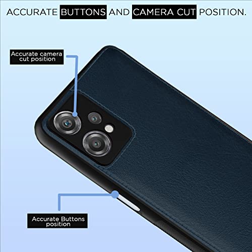 Image of Pikkme Oneplus Nord Ce 2 Lite 5G Back Cover | Flexible Pu Leather | Full Camera Protection | Raised Edges | Super Soft-Touch | Bumper Case for Oneplus Nord Ce 2 Lite 5G (Blue)