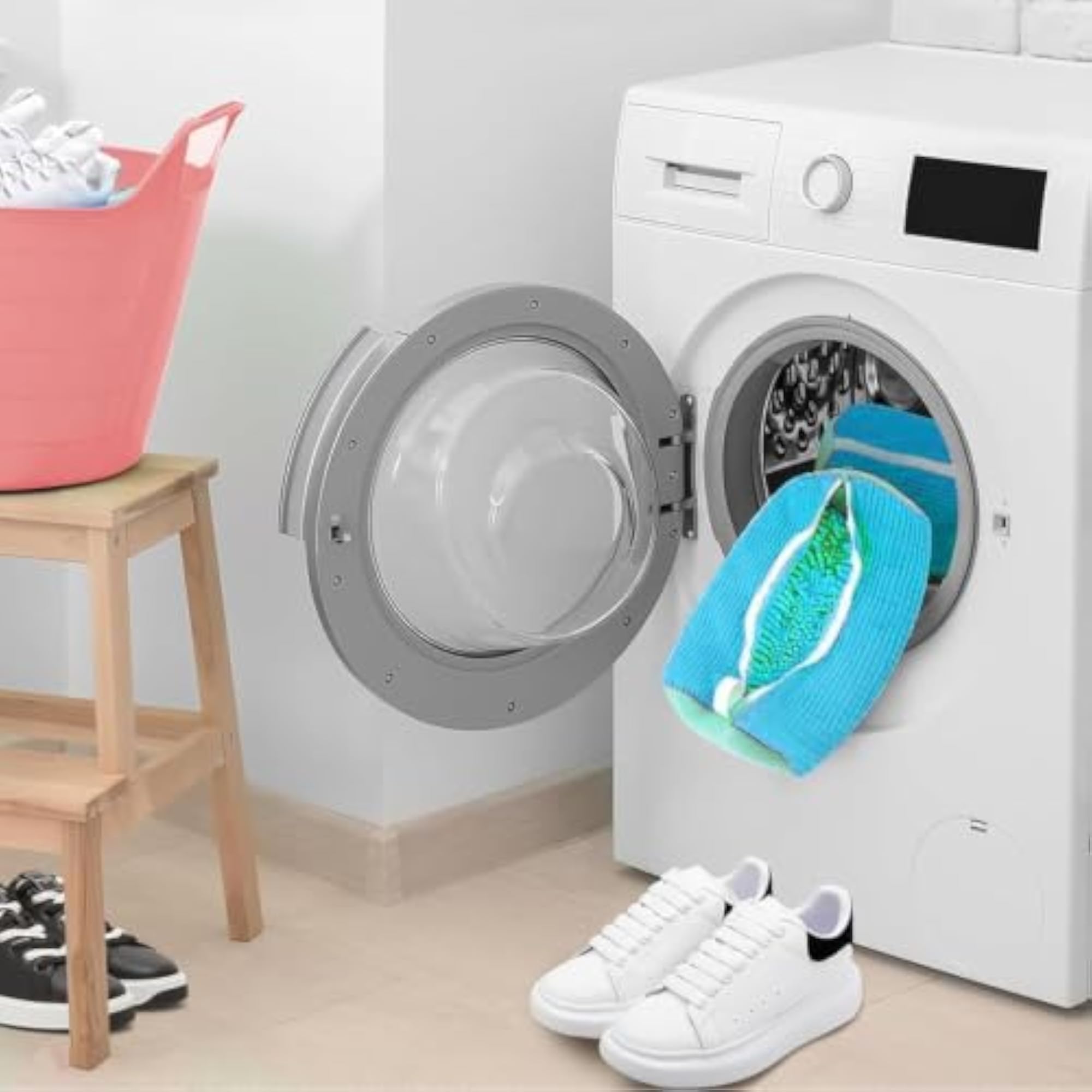 Shoe Washing Machine Bag, Mesh Shoe Wash Pouch