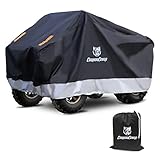 CoukouCover Black Silver ATV Cover, 300D Oxford Fabric Upgrade Durable Waterproof Reflective Strip A