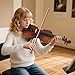 MUSTAR Violin, 4/4 Violin for Beginners, Classic Violin 4/4 Full Set with Bow, Rosins, Hard Case, Mute, Fingerboard Stickers, Shoulder Rest, Beginner KIt for Adults,Kids