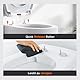 SURFOU Toilettendeckel mit Absenkautomatik, O-Form WC Sitz bis 150 kg Belastbar, Weiß Klodeckel und Klobrille, Quick-Release, Einfache Montage, Leise & Universell Passend