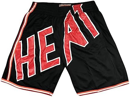 Mens Shorts Men Outdoor Sports Shorts Miami Heat City Edition1