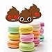 Big Dot of Happiness Party Til You're Pooped - Dessert Cupcake Toppers - Poop Emoji Party Clear Treat Picks - Set of 24