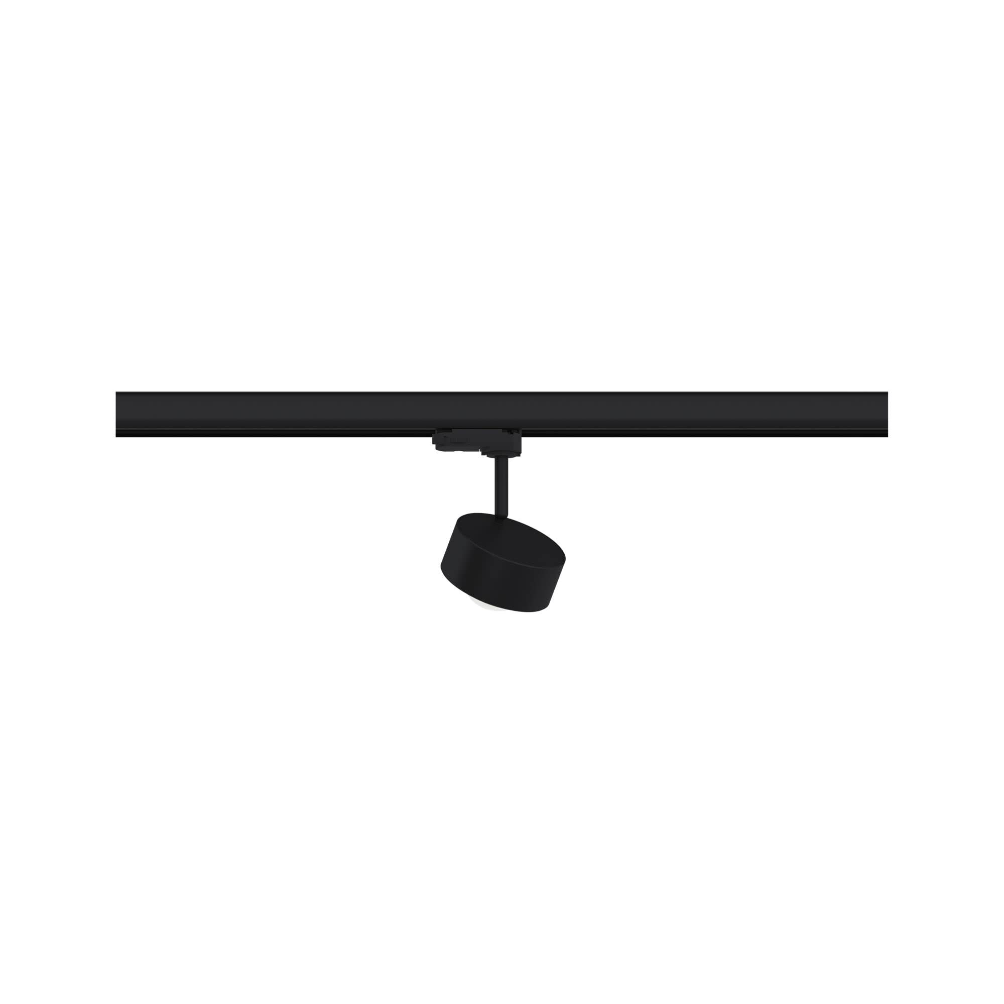Paulmann 91390 system szynowy LED ProRail3 spot szynowy Aldan 8,5 W, 3000 K, 230 V, czarny, chromowany, możliwość ściemniania, szyna sufitowa, metalowa