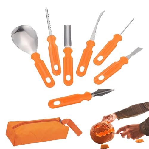 Generisch Kürbisschnitz-Set - Schnitzset | Zubehör Für Anfänger Schule Bastelprojekte Familienaktivâ€¦ – Miniatur