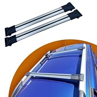 Apline Compatibile con Mercedes Classe M (W163) 1998-2005 Fly Model Barre Tetto Portapacchi Auto Barre Portatutto Nero Alluminio 2 Barre